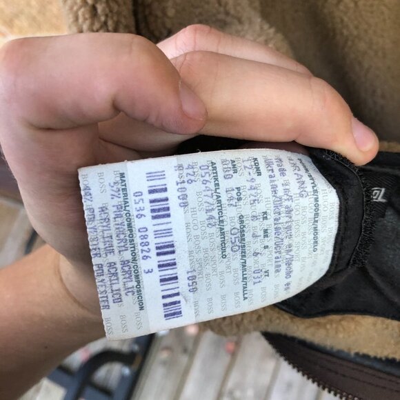 Vintage Hugo Boss Shearling Leather Jacket - Picture 10 of 12